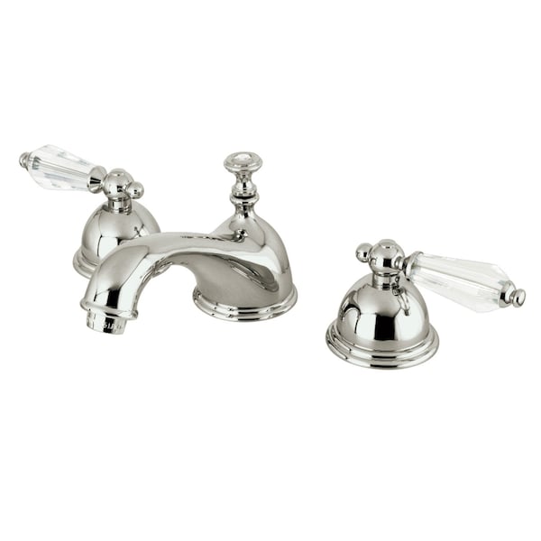 KS3968WLL Wilshire Widespread Bathroom Faucet W/ Brass Pop-Up, Nickel